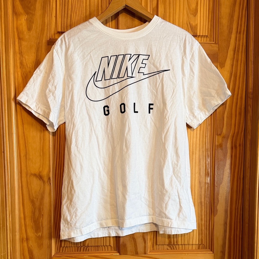 Nike Golf White T-Shirt with Black Logo